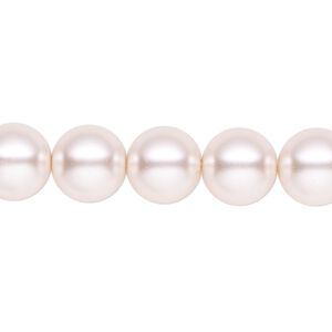 Pearl 2pk light pink, Celestial Crystal® 10mm round 15.5-16 inch