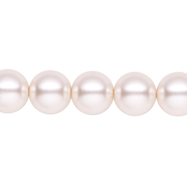 Pearl 2pk light pink, Celestial Crystal® 10mm round 15.5-16 inch image number 0