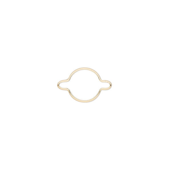 Link, Wrap-Tite®, 14Kt gold, 8mm round setting Sold individually. image number 0