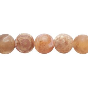 Fire crackle agate 1pkg1, matte round bead 15.5-16 inch 9.5-10mm
