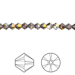 Bead 48pk rosaline volcano, Crystal Passions® 4mm bicone 5328