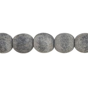 Bead, horn (natural), matte, 10mm round. Sold per 15-1/2" to 16" strand, approximately 40 beads.
