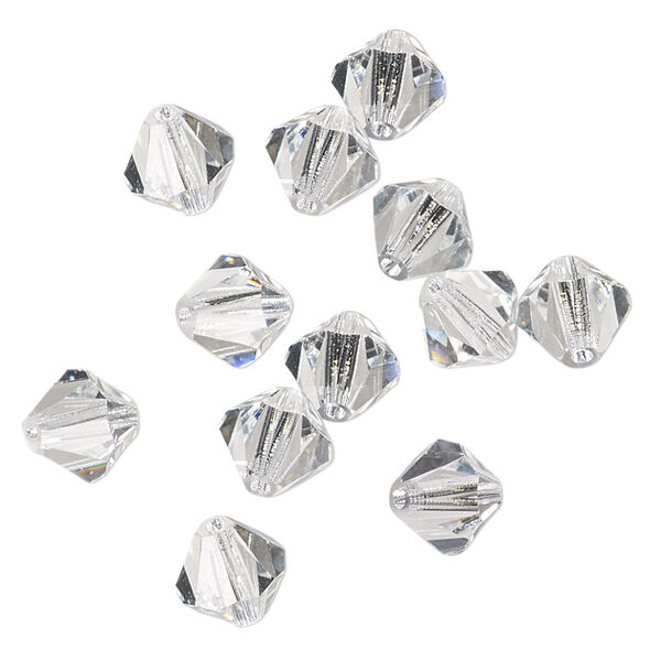 Bead 12pk crystal, vintage Preciosa Czech crystal 8mm bicone image number 0