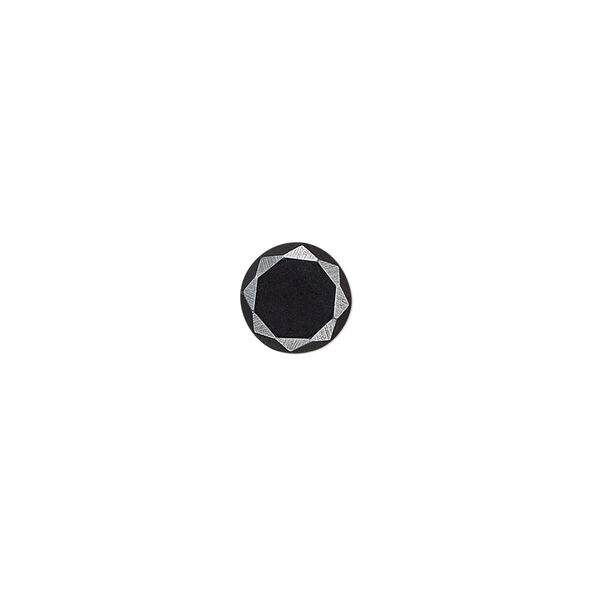 Cabochon, Hemalyke™ (man-made), 8mm calibrated faceted round. Sold pkg of 2. image number 0