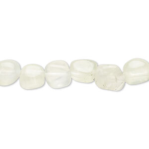 Prehnite 1pkg1, pebble bead natural 15 inch medium
