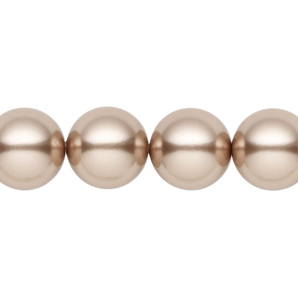 Pearl 100pk bronze, Swarovski® 12mm round 5810 image number 0