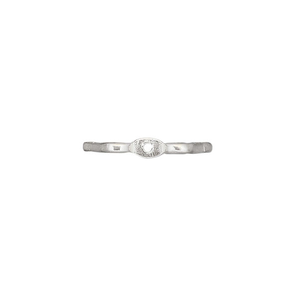 Bead 1pkg1 sterling silver, 19x9mm angel wing, JBB Findings image number 1