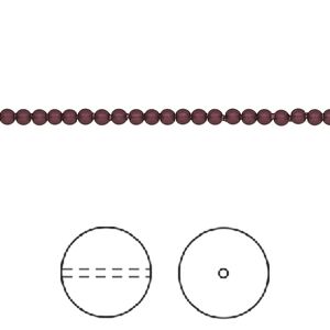 Pearl 1000pk elderberry, Swarovski® 2mm round 5810