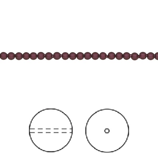 Pearl 1000pk elderberry, Swarovski® 2mm round 5810 image number 0