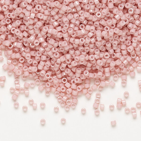 Seed bead, Delica®, glass, pkg/50g, #11 round, opaque glazed rosewater (DB-1906). image number 0
