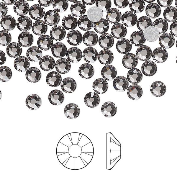 Flat back 1pkg1440, lilac ash foil back Preciosa Viva 12® Czech crystal rhinestone 3.8-4mm chaton rose round SS16 image number 0