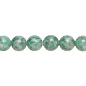 Ching hai "jade" 1pkg1, round bead natural 15 inch 7-9mm