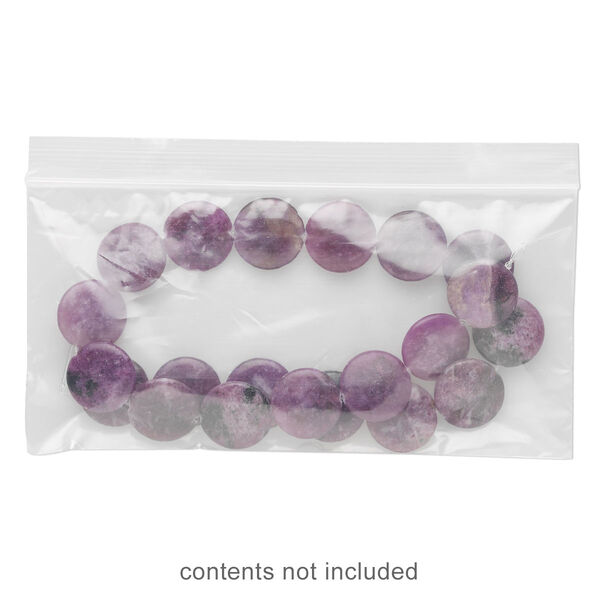 Bag, Tite-Lip™, plastic, clear, 6x3-inch side zip. Sold per pkg of 1,000. image number 0