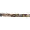 Brown marble 1pkg1, flat rectangle bead natural, 15 inch 24x17mm-25x19mm image number 1