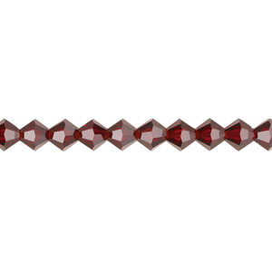 Bead 1pkg576 vivid Siam, Preciosa Czech crystal, 5mm bicone