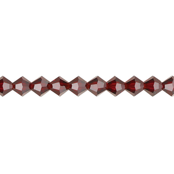 Bead 1pkg576 vivid Siam, Preciosa Czech crystal, 5mm bicone image number 0