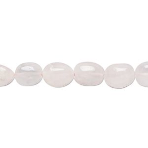 Rose quartz 1pkg1, nugget bead natural 14 inch small