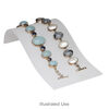 Display, bracelet, acrylic, frosted white, 7-2/3 x 4 x 1-5/8 inch ramp. Sold individually. image number 2