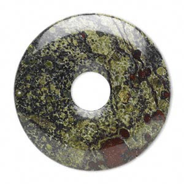 Dragon blood jasper 1pkg1, donut focal natural 50mm image number 0