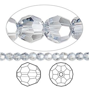 Bead 144pk crystal blue shade, Crystal Passions® 4mm round 5000