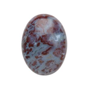 Red lightning agate 1pkg1, non-calibrated oval cab natural 30x22mm