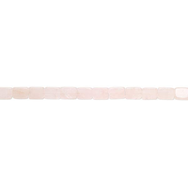 Rose quartz 1pkg1, flat rectangle bead natural, 15 inch 18x14mm-20x15mm pale image number 1