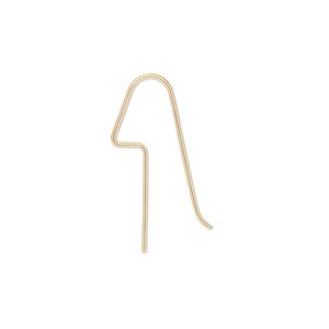Ear wire 1pkg2 14Kt gold-filled, 24mm angular long shank / perfect balance, 20 gauge 1 pair