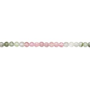 Multi-tourmaline 1pkg1, hand-cut round bead natural 15.5-16 inch 2-2.5mm