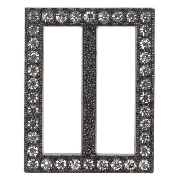 Focal, plastic, black and clear, 45x36mm rectangle with 35mm bar. Sold individually. image number 0