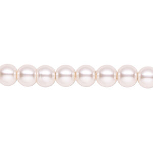 Pearl 1pk light pink, Celestial Crystal® 6mm round 15.5-16 inch