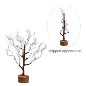 Component, galvanized steel / gum arabic tree / multi-gemstone (natural / dyed / heated) / epoxy / felt, multicolored, 16x5-inch to 18x5-inch tree. Sold individually.