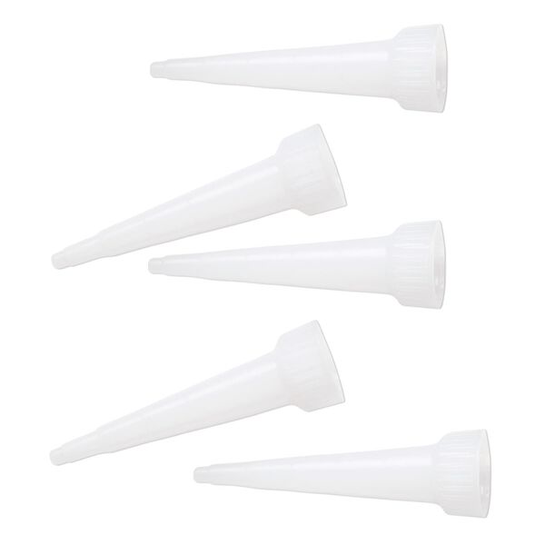 Nozzle, plastic, 2-1/2 inches, for use with E6000® Jewelry and Craft Adhesive 3.7-ounce tube. Sold per pkg of 5. image number 0