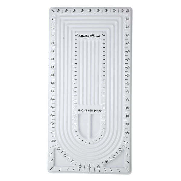 Bead board, plastic, white, 21 x 10-1/2 inch rectangle. Sold individually. image number 0