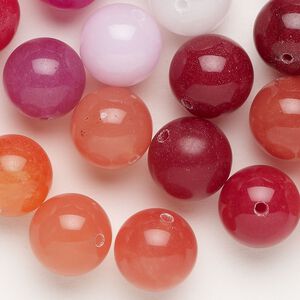 Quartz 1pkg1, round bead 4 oz mix 11-13mm