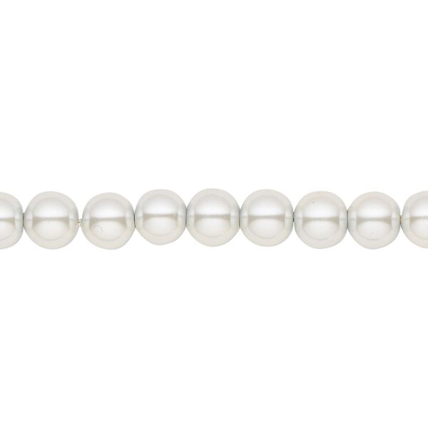 Hemalyke™ 1pkg1, pearlescent round bead 15.5-16 inch 6mm image number 0