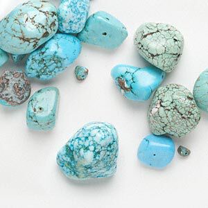 Magnesite 1pkg1, nugget bead 1/4 lb mix small to extra-large