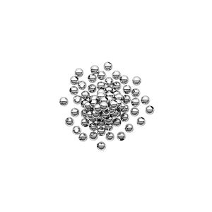 Bead, sterling silver, 1.8mm seamless round. Sold per pkg of 100.
