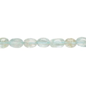 Apatite 1pkg1, hand-cut puffed oval bead natural light 14 inch 6x4mm-9x6mm