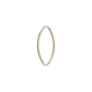 Drop, 14Kt gold-filled, 20x10mm oval with no loops. Sold per pkg of 10.