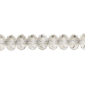 Bead 1pkg144 crystal urban grey, Crystal Passions&reg; 8x6mm rondelle 5040
