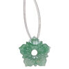 Green aventurine 1pkg1, hand-cut top-drilled carved flower bead natural B grade, 20x20mm image number 0