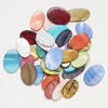 Mother-of-pearl shell 1pkg6oz, flat oval bead mix mixed colors 28x18mm-45x30mm image number 1