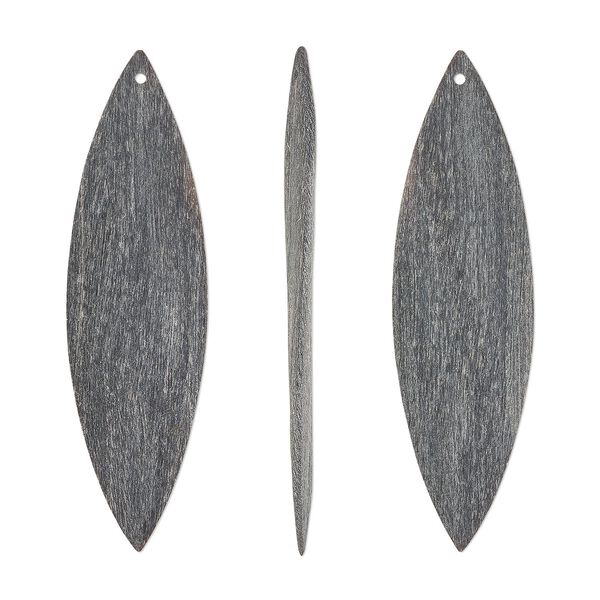 Focal, horn (natural), matte, 3x3/4 inch marquise. Sold individually. image number 0