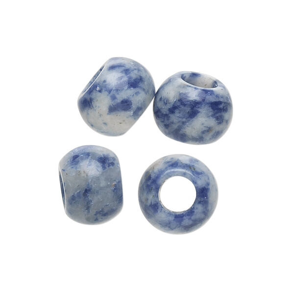 Bead, Dione®, sodalite (natural), 12x9mm hand-cut rondelle, B grade, Mohs hardness 5 to 6. Sold per pkg of 4. image number 0
