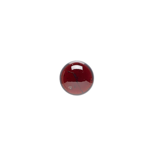 Cabochon, garnet (natural), 10mm calibrated round, B grade, Mohs hardness 7 to 7-1/2. Sold individually. image number 0