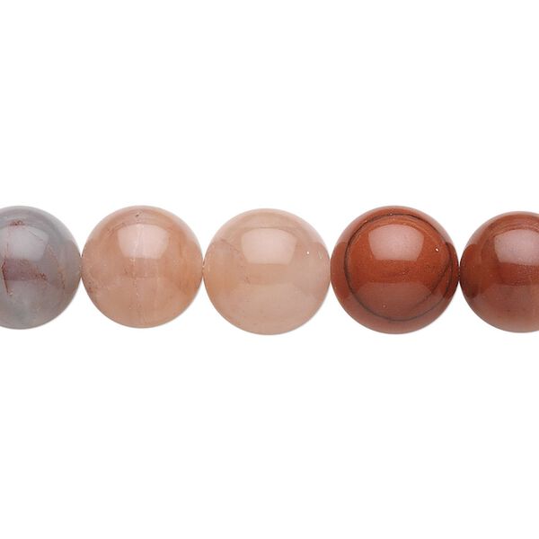 Colonial jasper 1pkg1, round bead natural 15.5-16 inch 10mm image number 0