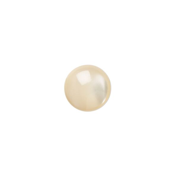 Cabochon, mother-of-pearl shell (natural), 10mm calibrated round, Mohs hardness 3-1/2. Sold per pkg of 4. image number 0