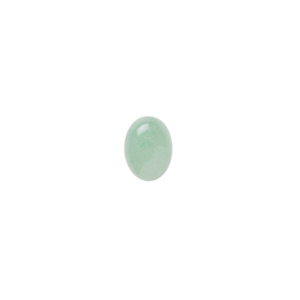 Cab 1pkg16 green aventurine, 8x6mm calibrated oval B grade, natural light to medium image number 0