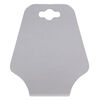 Necklace / bracelet card, adhesive and card stock, silver, 2-1/2 x 2 inches assembled. Sold per pkg of 100. image number 0