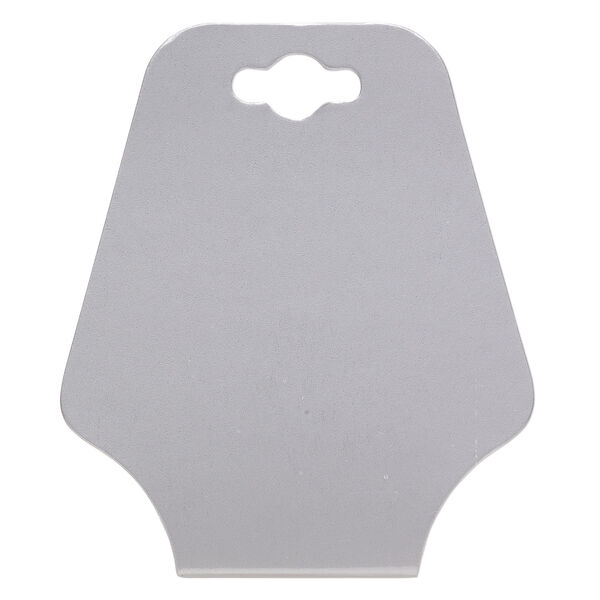 Necklace / bracelet card, adhesive and card stock, silver, 2-1/2 x 2 inches assembled. Sold per pkg of 100. image number 0